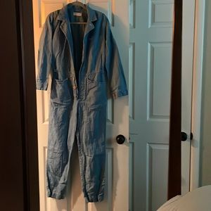 Lucky Brand Linen Denim Jumper S